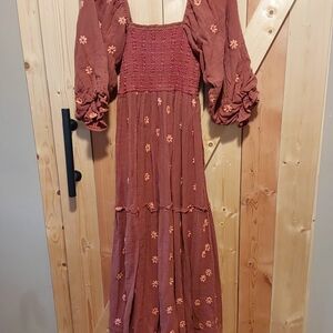 Free People Dahlia Ginger Snap Combo Dress